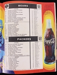 1969 Green Bay Packers vs Chicago Bears NFL Illustrated Gameday Magazine