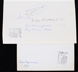 1970-71 Garo Yepremian Miami Dolphins 6.5x8.5 Original Jay Spencer B&W Photos (Lot of 2)