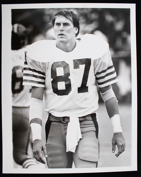 1983 Dwight Clark San Francisco 49ers 8"x10" Original Mike Valeri B&W Photo