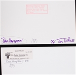 1987 Dan Hampton Chicago Bears 8x10 Brian Spurlock and Tom DiPace Original B&W Photos (Lot of 2)
