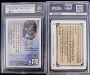 1991 James Naismith 100 Years of Hoops (PSA Slabbed EX-MT 6) + 1996-97 Ray Allen Finest #22 (Beckett Slabbed 8.5 NM-MT+)