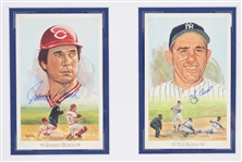 Johnny Bench, Yogi Berra, Rick Ferrell Signed 26x36 Framed LE Baseball's Greatest On One Field Print (JSA) 