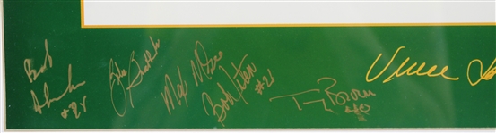 Vince Lombardi, Bob Long, Max McGee & more GB Packers Signed 22x27 Framed Print (JSA) 