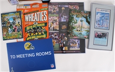 1990s-2010s Brett Favre Signed Tickets, GB Packers Super Bowl XLV 22x30 Sign w/ Programs (JSA) 
