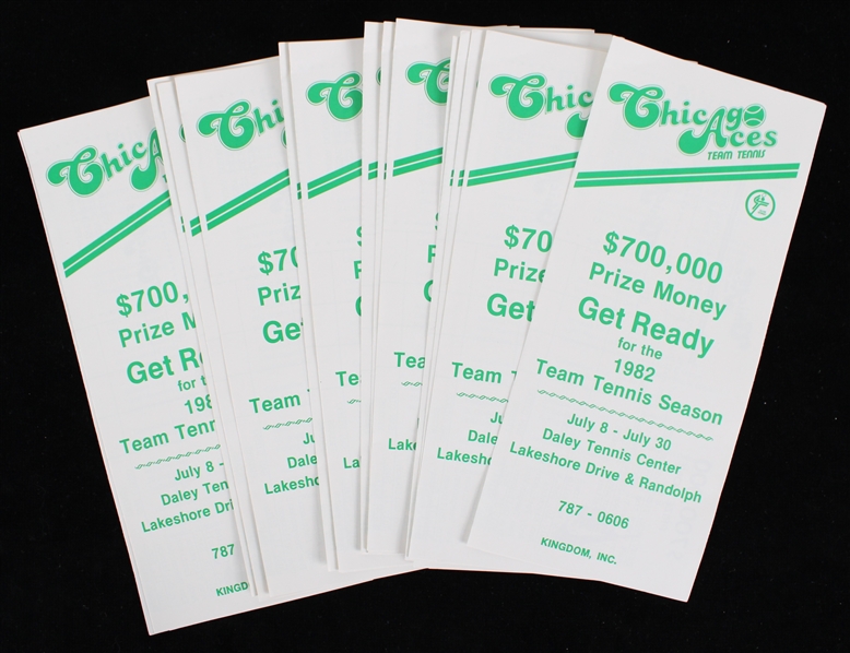 1982 Chicago Aces Team Tennis Ticket Order Forms (Lot of 16)