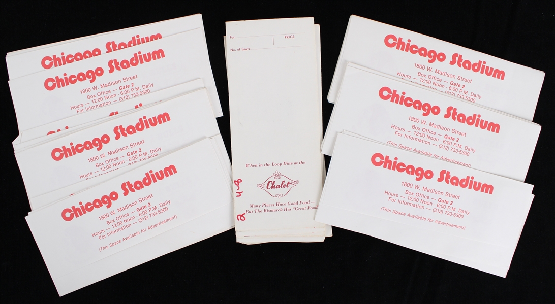 1980s Chicago Stadium Ticket Envelopes (Lot of 25)