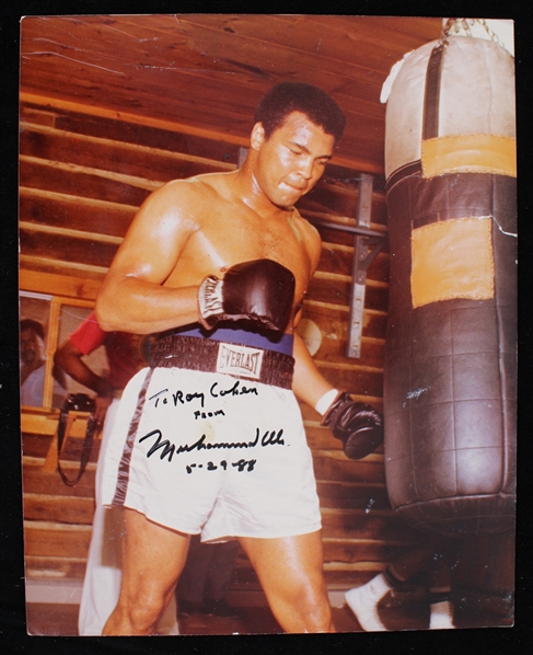 1988 Muhammad Ali Autographed 8"x10" Color Photo (JSA) 