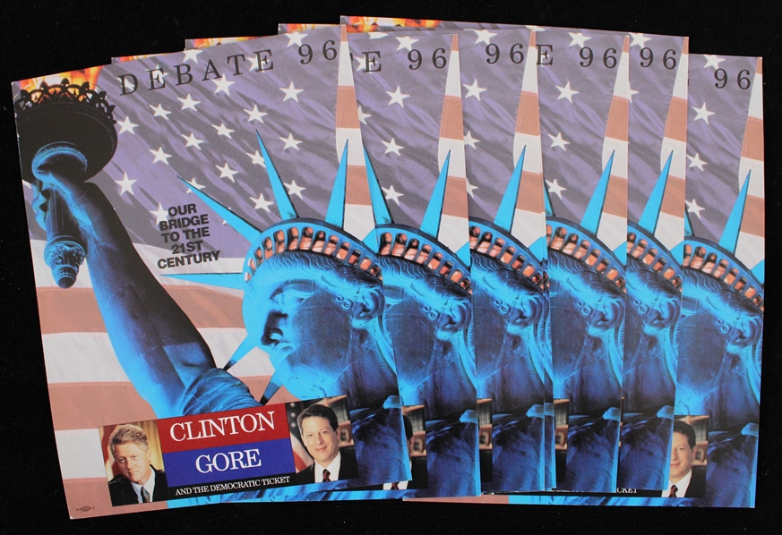 1996 Bill Clinton Al Gore Presidential Campaign Debate Postcards - Lot of 8