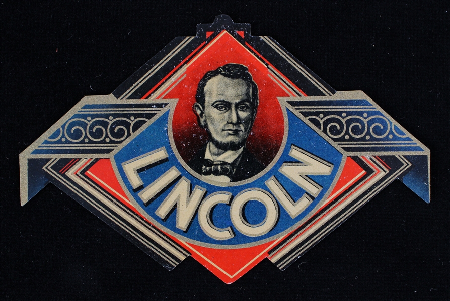 1860s-1900s Abraham Lincoln 16th President of the United States 3.5" x 5.5" Cigar Box Label