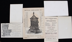 1890's-1910's Turn of the Century Advertising Cards - Lot of 6