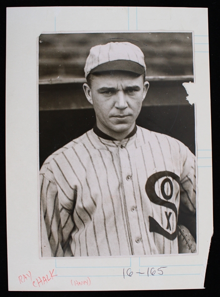 1912-20 Ray Schalk Chicago White Sox 4.75" x 6.75" Original Mounted Photo