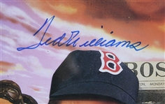 1939-60 Ted Williams Boston Red Sox Signed 13x20 LE 754/1941 Plaque (JSA) 