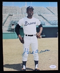 2000s Hank Aaron Atlanta Braves Signed 8" x 10" Photo *JSA* 