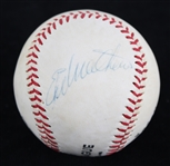 1950's Eddie Mathews Johnny Logan Milwaukee Braves Dual Signed Worth Official League Baseball w/ Original Box (JSA)