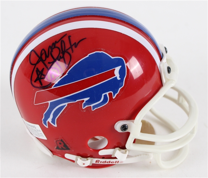 1995 James Lofton Buffalo Bills Signed Mini Helmet (JSA)