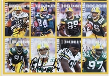 2003 Brett Favre, Ahman Green, Mike Sherman & more GB Packers Signed 15x22 Framed Uncut Cards (JSA)