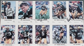 1988 Lindy Infante, Randy Wright, Don Majkowski & more GB Packers Signed 15x22 Framed Uncut Cards (JSA) 