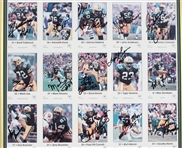 1988 Lindy Infante, Randy Wright, Don Majkowski & more GB Packers Signed 15x22 Framed Uncut Cards (JSA) 