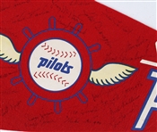 1969 Seattle Pilots Team Signed Full Size 28.5 Pennants w/ 25 Signatures (JSA)