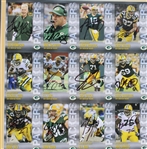 2014 Aaron Rodgers, Jordy Nelson, Randall Cobb & more GB Packers Signed 15x22 Framed Uncut Cards (JSA) 
