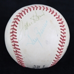 1974-76 Chicago Cubs Multi Signed ONL Feeney Baseball w/ 9 Signatures Including Harry Caray Holy Cow!! & More (JSA)