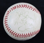 1974-76 Chicago Cubs Multi Signed ONL Feeney Baseball w/ 9 Signatures Including Harry Caray Holy Cow!! & More (JSA)