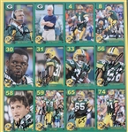 2005 Brett Favre, Mike Sherman, Ahman Green & more GB Packers Signed 15x22 Framed Uncut Cards (JSA) 