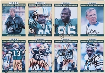 1994 Reggie White, Brett Favre, Sterling Sharpe & more GB Packers Signed 15x22 Framed Uncut Cards (JSA) 