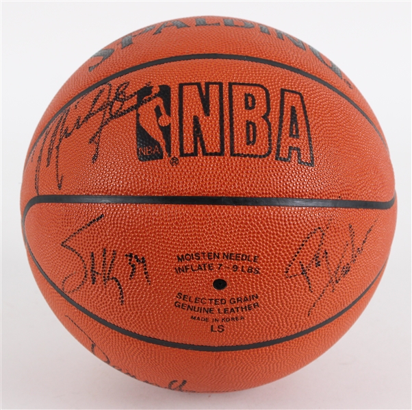 1990-91 NBA Champion Chicago Bulls Multi Signed ONBA Stern Basketball w/ 9 Signatures Including Michael Jordan, Phil Jackson & More (JSA)