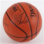 1990-91 NBA Champion Chicago Bulls Multi Signed ONBA Stern Basketball w/ 7 Signatures Including Michael Jordan & More (JSA)