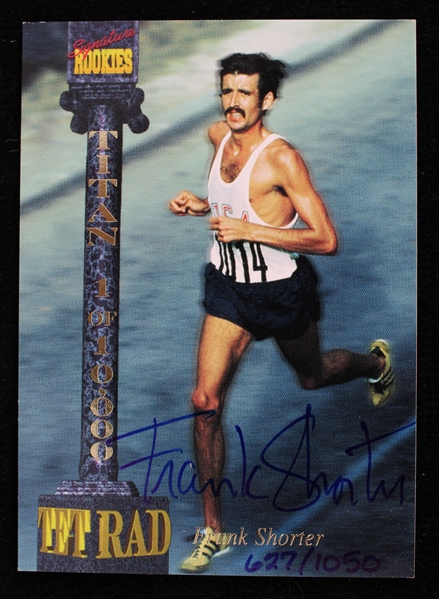 1994 Frank Shorter Olympic Gold Medalist Marathoner Signed Signature Rookies Trading Card (#627/1,050)