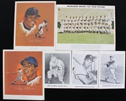 1940's-60's Baseball Memorabilia Collection - Lot of 13 w/ Photos, Prints, Publications & More