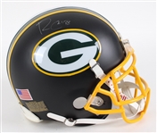 2010's Dave Robinson Randall Cobb Green Bay Packers Signed Full Size Black Helmet (JSA)
