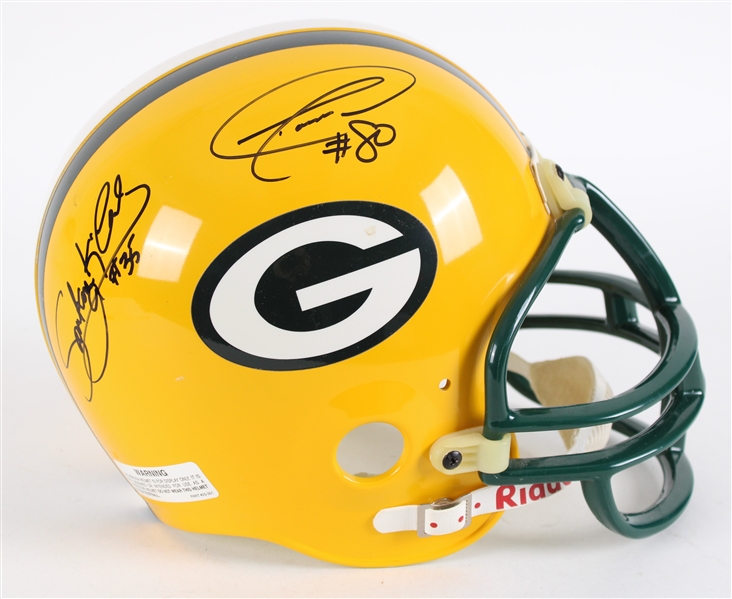 2000s Green Bay Packers Multi Signed Full Size Display Helmet w/ LeRoy Butler, Donald Driver, Ahman Green, Lynn Dickey & Samkon Gado (JSA)