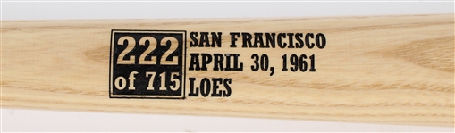 1999 Hank Aaron Atlanta Braves Signed Cooperstown Bat Co. 715 Home Runs 25th Anniversary Bat (PSA/DNA)