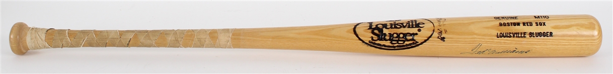 1980-83 Ted Williams Boston Red Sox Signed Louisville Slugger Team Bat (JSA)
