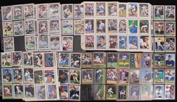 1969-90's MASSIVE Milwaukee Brewers Signed Baseball Trading Card & Index Card Collection - Lot of 475 w/ Seattle Pilots, Deceased Players, Additional 550 Unsigned Cards, Rookie Cards & More
