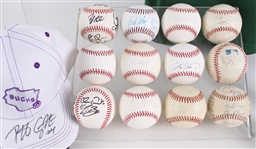 1970's-2000's Signed Baseball Basketball & Hockey Collection - Lot of 19 w/ Greg Maddux, Bud Selig, Donte DiVincenzo, Curtis Joseph & More