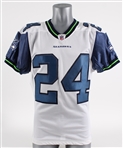 2010 Marshawn Lynch Seattle Seahawks Road Jersey (MEARS A5)