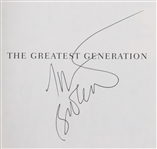 1998 Tom Brokaw Signed The Greatest Generation Book (JSA)