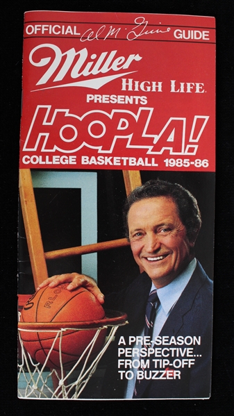 1985-86 Al McGuire Miller High Life College Basketball Guide 
