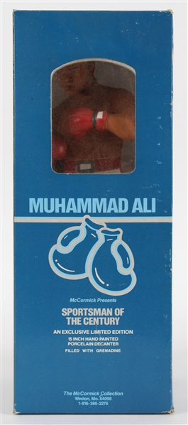 1981 Muhammad Ali LE Porcelain Decanter w/ 6x6x15 Original Box