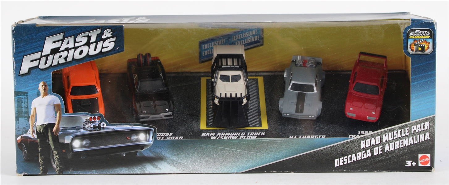 2016 Fast & Furious MIB Road Muscle Pack w/ 5 Scale Model Replica Matchbox Cars
