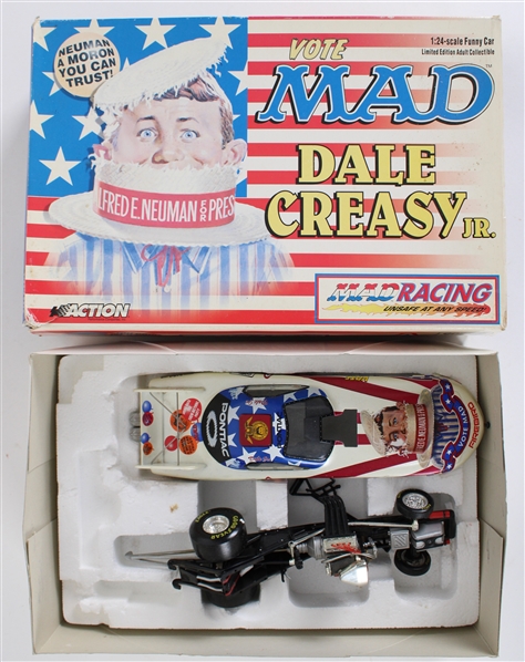 2000 Dale Creasy Jr. MAD Magazine Alfred E. Newman for President Scale Model Firebird Funny Car w/ Original Box