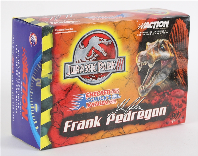 2001 Frank Pedregon CSK Auto Jurassic Park III Firebird MIB Scale Model Funny Car