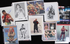 1970s-1990s Larry Holmes, Carmen Basilio & more Boxing Signed 8x10 Photos & Magazines (Lot of 75+)*JSA* 