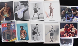 1970s-1990s Larry Holmes, Carmen Basilio & more Boxing Signed 8x10 Photos & Magazines (Lot of 75+)*JSA* 