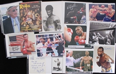 1970s-1990s Larry Holmes, Carmen Basilio & more Boxing Signed 8x10 Photos & Magazines (Lot of 75+)*JSA* 