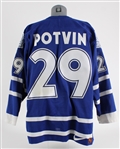 1996-97 Felix Potvin Toronto Maple Leafs Team Issued Road Jersey (MEARS A5)
