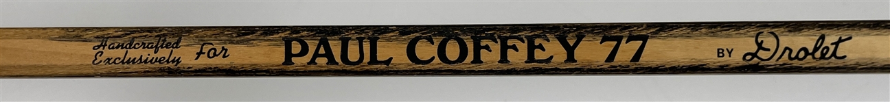 1980's Paul Coffey Oilers / Penguins Signed Sher-Wood Feather Light Game Used Hockey Stick (MEARS LOA / JSA)